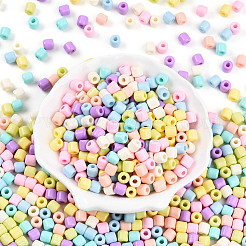 Непрозрачные цветные стеклянные бусины SEED-N007-14C