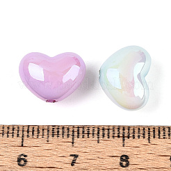 Светящееся УФ-покрытие непрозрачных акриловых бусин&nbsp;OACR-N154-02A-01