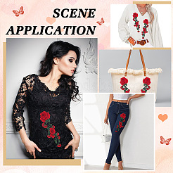 Утюг на ткани для вышивания полиэстера / пришивание заплат&nbsp;DIY-WH0589-78