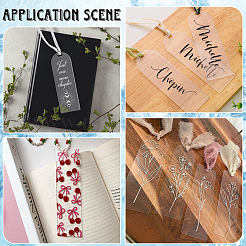 15 шт. 3 стиля прозрачных акриловых пустых подвесок&nbsp;FIND-SP0002-72