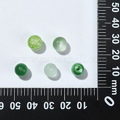 100шт прозрачные матовые стеклянные бусины нити&nbsp;GLAA-CJ0002-04