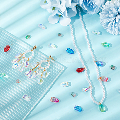 200 шт. 10 стиля прозрачных стеклянных подвесок&nbsp;GLAA-GA0001-67