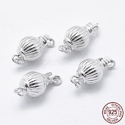 Антикоррозийные родиевые застежки из стерлингового серебра 925 пробы STER-F037-012P