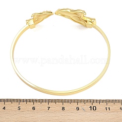 Браслеты-манжеты из латуни с морскими организмами для женщин BJEW-D368-03K-G