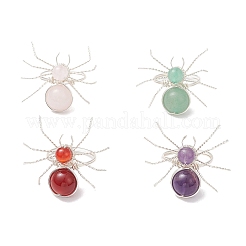 3 шт. кольца из натуральных драгоценных камней RJEW-TA00211