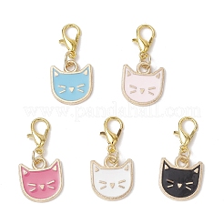 5шт сплав эмали кулон украшения HJEW-JM03411