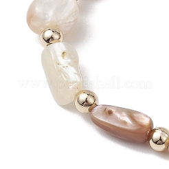Браслеты из натуральных ракушек и бусин для женщин&nbsp;BJEW-JB10932