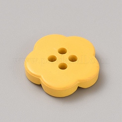 Sprühlackierte Kunststoffknöpfe&nbsp;FIND-WH0152-394A-01