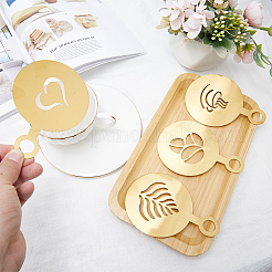 430 форм для кофе латте арт из нержавеющей стали AJEW-WH0038-40G