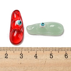 Прозрачное стекло с эмалевыми подвесками GLAA-G108-01