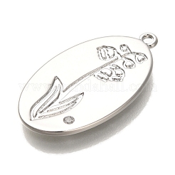 24 шт. 12 стиля латунные подвески с микропаве из кубического циркония на День матери KK-U038-05P