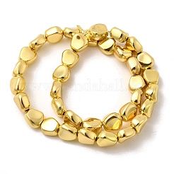 Стеклянные бусины с гальваническим покрытием  EGLA-F166-06