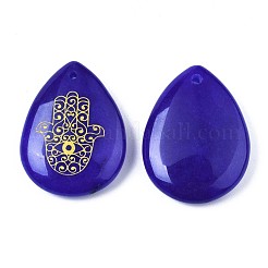 Pendentifs en jade blanc naturel&nbsp;G-T122-73F