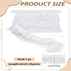 2 м двойной полиэстеровой кружевной отделки для пришивания украшений&nbsp;OCOR-LP0002-36