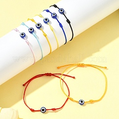 8шт браслеты из нейлоновой нити BJEW-FS00019