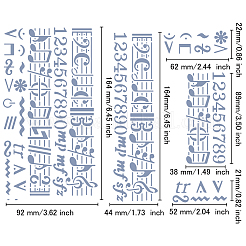 Трафареты для резки металла в стиле ретро из нержавеющей стали DIY-WH0242-291