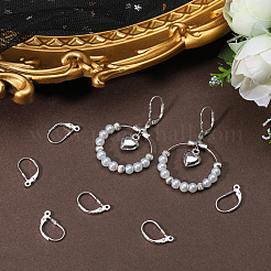 4 пара 925 серег-колец из стерлингового серебра с застежкой-русалкой&nbsp;STER-BBC0001-86