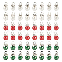 72 шт. 3-х цветные стеклянные бусины-жемчужины с перламутровым покрытием&nbsp;PALLOY-TA00302