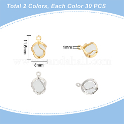 60шт 2 цвета подвески «кошачий глаз» STAS-UN0046-25