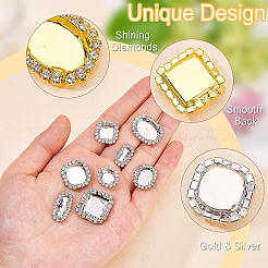 32 pièce 16 styles de montures de cabochons en laiton&nbsp;KK-BC0008-28