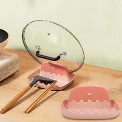 Двухцветный пластиковый держатель для хранения посуды AJEW-WH0470-23A