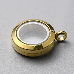 Medaillonanhänger aus Edelstahl 304&nbsp;LS-FIND-WH0032-58A-G