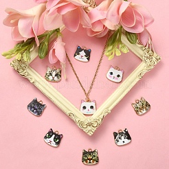 Подвески из сплава с принтом в 45 стилях&nbsp;ENAM-CJ0003-46