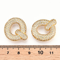 Colgante micropavé cubic zirconia de latón&nbsp;KK-N254-06G-Q