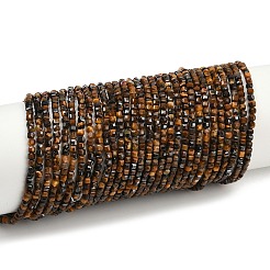 Природных тигровый глаз бисер нитей G-P457-B01-51