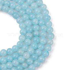 Natürliche gelbe Jade Perlen Stränge&nbsp;JBR6mm-4