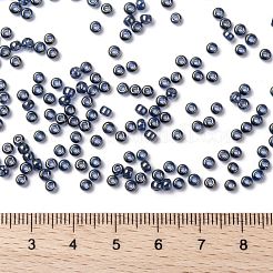 MIYUKIラウンドロカイユビーズ  日本製シードビーズ  8/0  （rr2447)不透明な濃いオリーブの光沢  3mm  穴：1mm  約19000~20500個/ポンド&nbsp;SEED-G008-RR2447