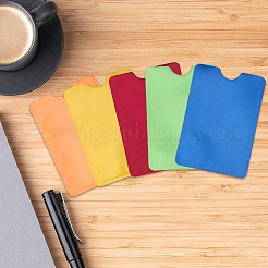 32 шт. 8-цветный держатель для удостоверения личности из алюминия и пластика&nbsp;AJEW-CN0004-15