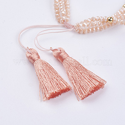 Стеклянные многожильных браслеты BJEW-I237-01D