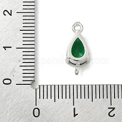 Шармы-соединители из латуни с паве из кубического циркония KK-Z120-31P-01