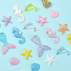 Кабошоны из смолы 25шт 5 стиля&nbsp;CRES-YW0002-49