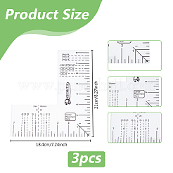 Акриловые линейки DIY-WH0622-106
