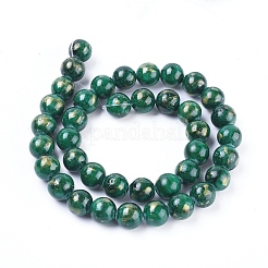Abalorios de jade natural de mashan hebras&nbsp;G-F670-A17-4mm