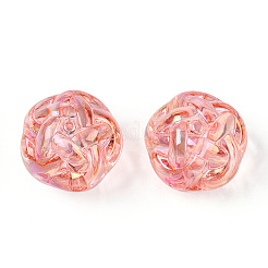 Уф-покрытие прозрачные акриловые бусины&nbsp;PACR-N015-10