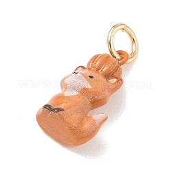 Ciondoli smaltato in ottone&nbsp;KK-CBAE20A-01B-G