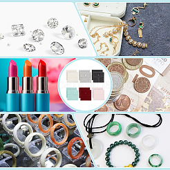 12шт 6 цвета квадратных бархатных мешков для ювелирных изделий TP-NB0001-60