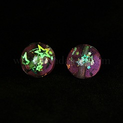 Perles de résine transparentes lumineuses&nbsp;RESI-F073-03D