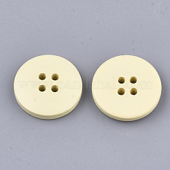 Boutons en bois peint&nbsp;WOOD-Q040-001H