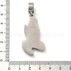 Подвески из нержавеющей стали 304 со стразами STAS-V008-35P