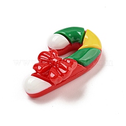 Cabujones decodificados de resina opaca con tema navideño&nbsp;CRES-B022-05I