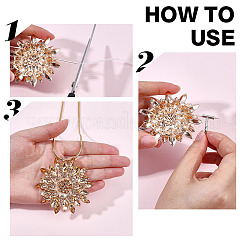 4 style de convertisseur broche en laiton vers pendentif&nbsp;FIND-DR0002-36A