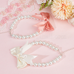 2 шт. 2-х цветные стеклянные жемчужины&nbsp;NJEW-DR00005