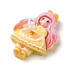 Мультяшные девушки из непрозрачной смолы декодируют кабошоны&nbsp;RESI-S392-03B-06