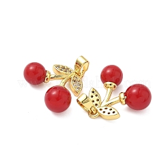 Латунные микропаве прозрачные подвески с фианитом KK-B139-13G