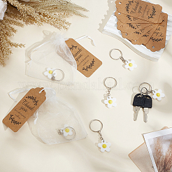 48шт. железные пластиковые брелки&nbsp;HJEW-DR0001-13