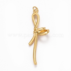 Покрытие стойки латунь микропаве прозрачные подвески из кубического циркония&nbsp;KK-M229-12G